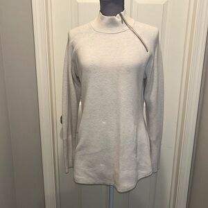 Tahari Grey High Neck Sweater